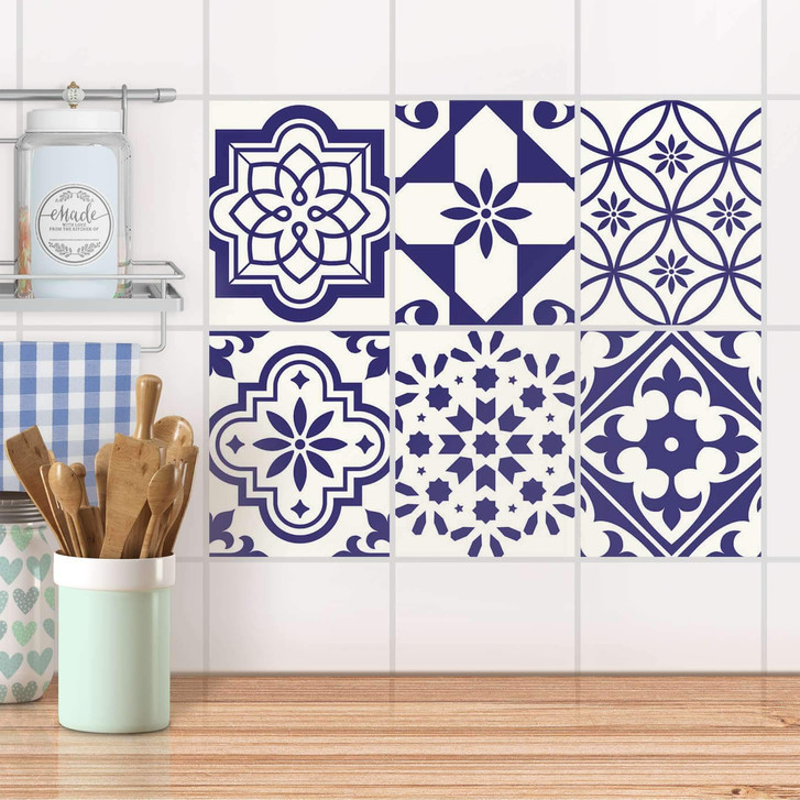 Fliesenaufkleber Set rechteckig - Azulejo Love - CR102805