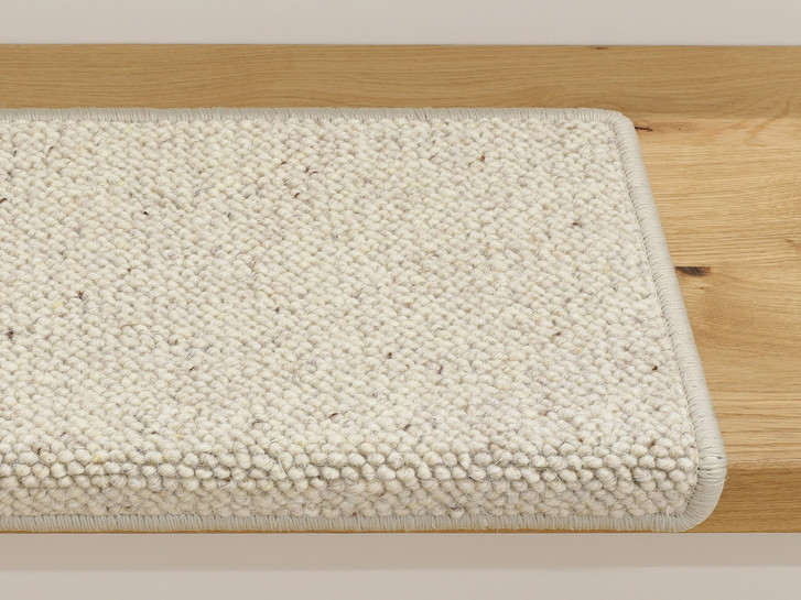 Khartum Wollstufenmatte Stufenmatte Rechteckig Wunschmass in Greige - TS469260