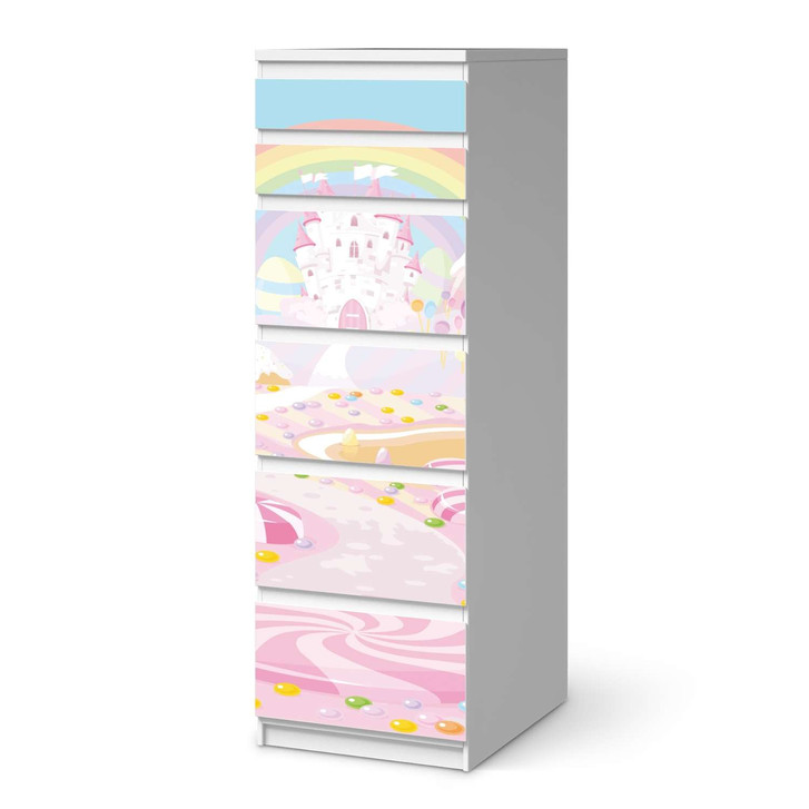 Klebefolie IKEA Malm Kommode 6 Schubladen (schmal) - Candyland - CR111612