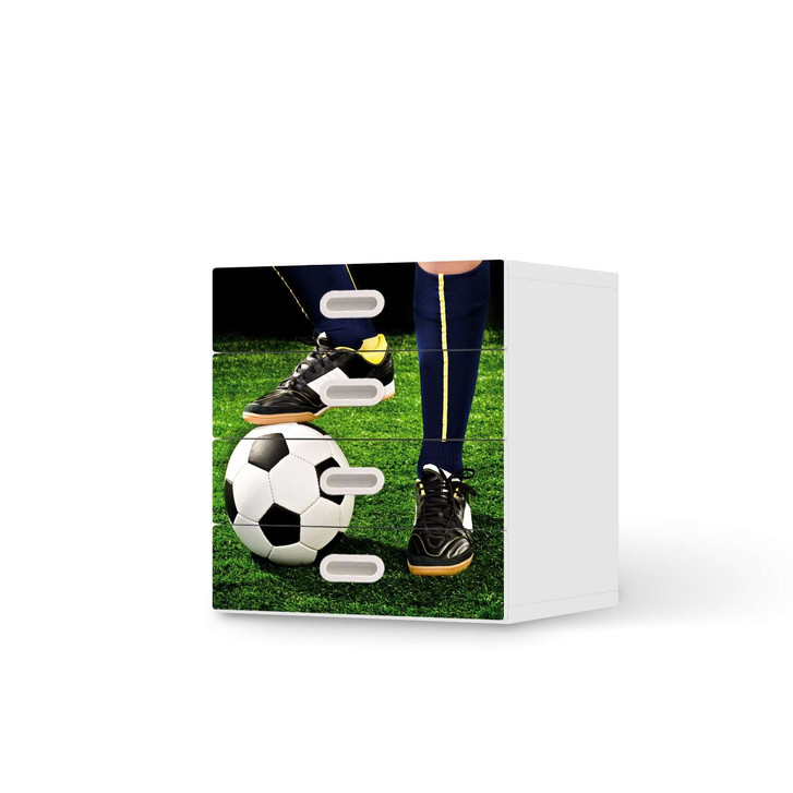 Klebefolie IKEA Stuva / Fritids Kommode - 4 Schubladen - Fussballstar - CR111991