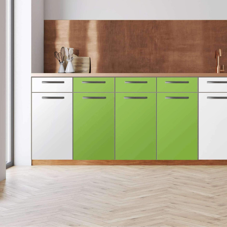 Küchenfolie - Unterschrank 120cm Breite - Hellgrün Dark - CR112260