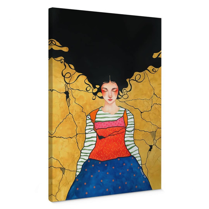 Leinwandbild Träumerin im goldenen Licht - Hülya - WA485807