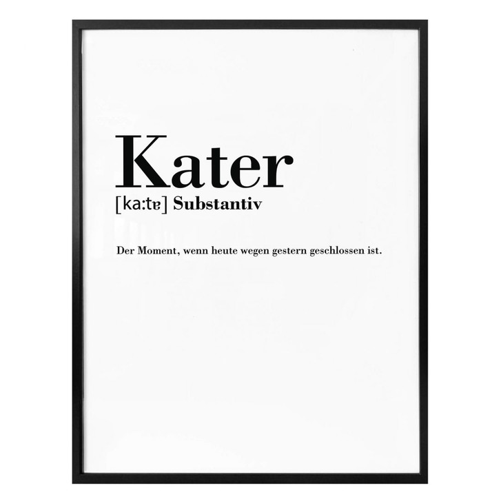 Poster Grammatik - Kater  - WA161076