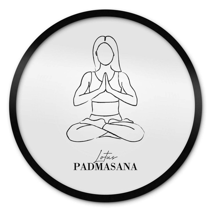 Poster Yoga - Lotus - Rund - WA497845