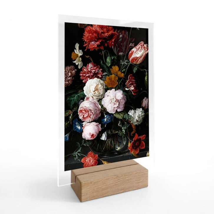 Tischaufsteller Heem - Stillleben mit Blumen in einer Glasvase - WA324038