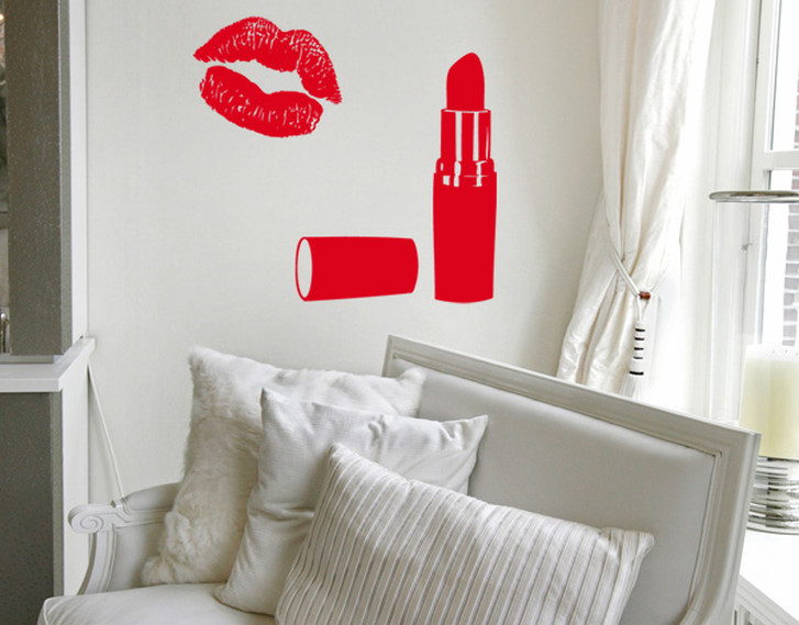 Wandtattoo Lipstik - TD16114