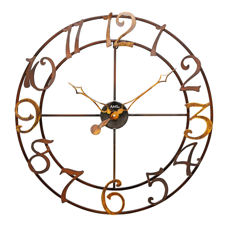 Wanduhr Metallgehäuse arabisch - UG101252