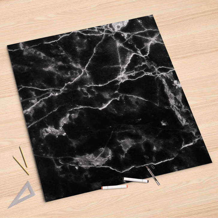 Folienbogen (90x90cm) - Marmor schwarz - CR107607