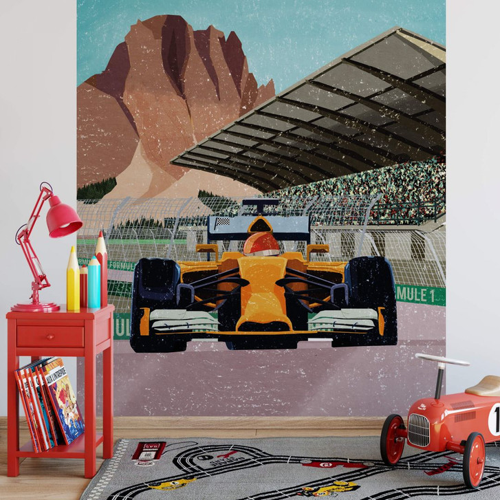 Fototapete Goed Blauw - Das Rennauto - WA244754