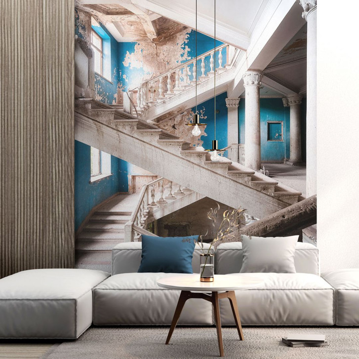 Fototapete Imposantes Treppenhaus mit altem Charme - Robroek - WA398435