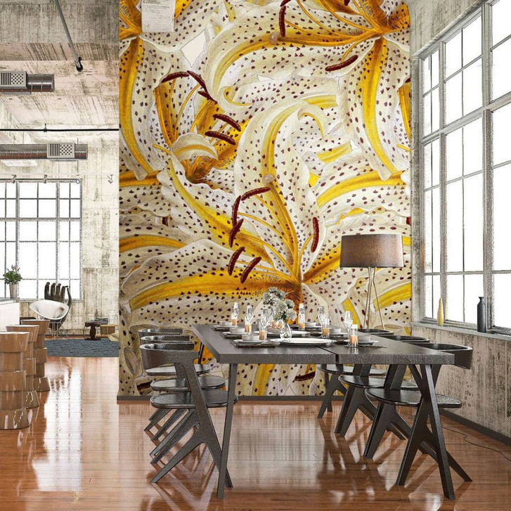 Fototapete mit Pflanzen, Weiss Floral 3.40 x 1.59 m - WA448874