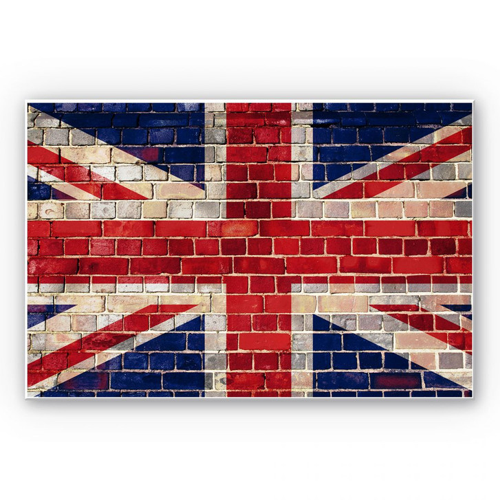 Hartschaumbild Union Jack Mauer - WA131134