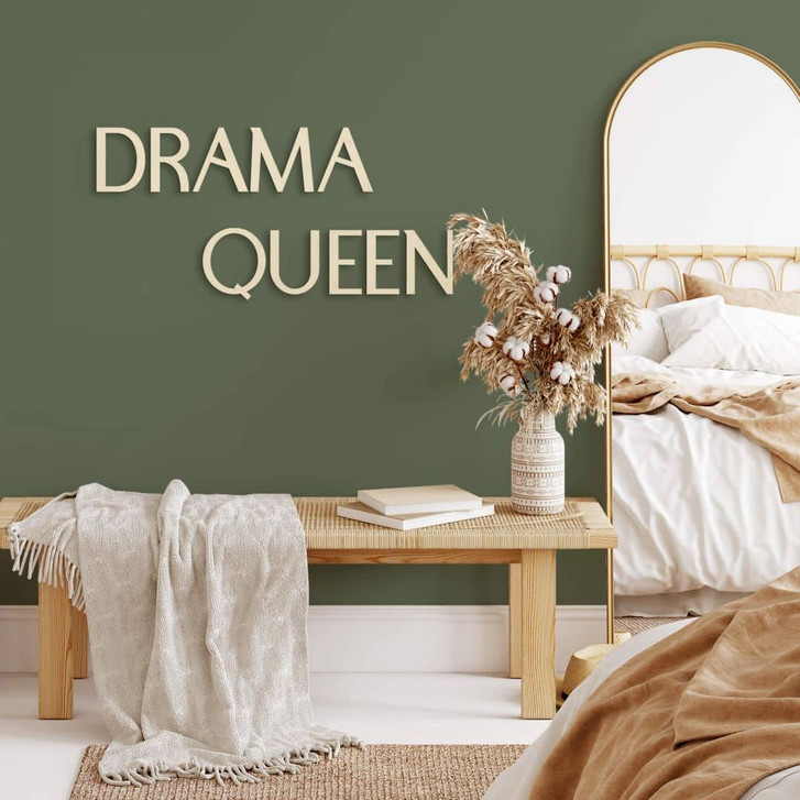 Holz-Schriftzug Drama Queen - Pappel - WA401925