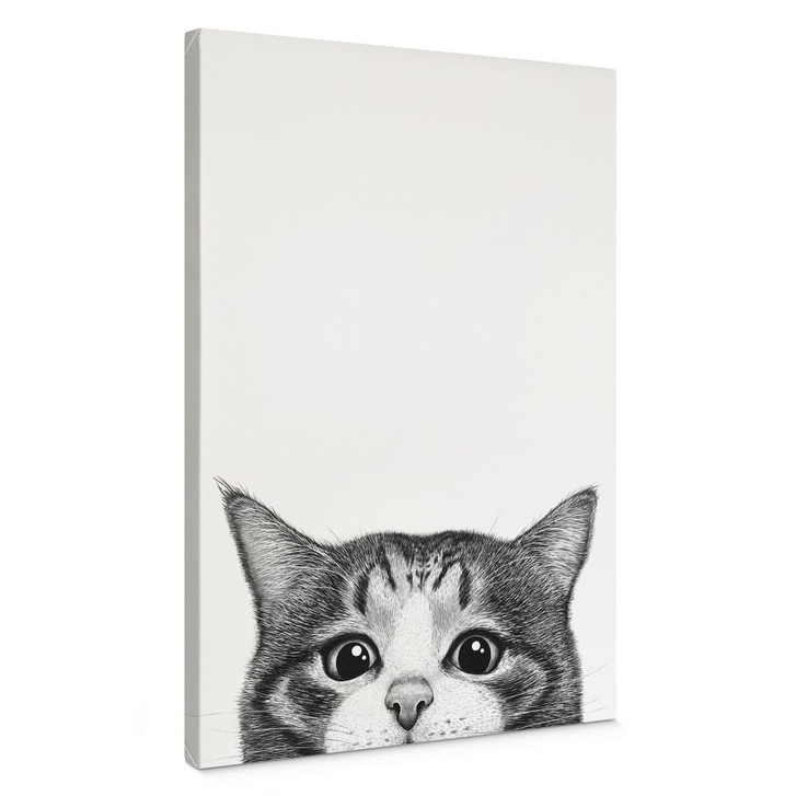 Leinwandbild Neugierige Katze - Korenkova - WA434545