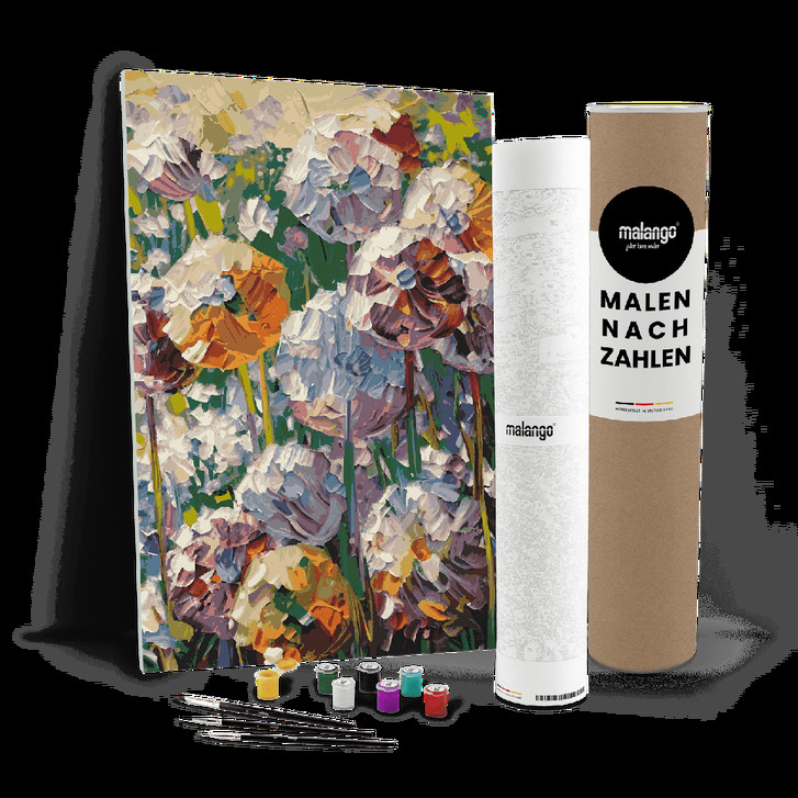 Malen nach Zahlen Leinwandbild - Blumen Paradiso - WA447214