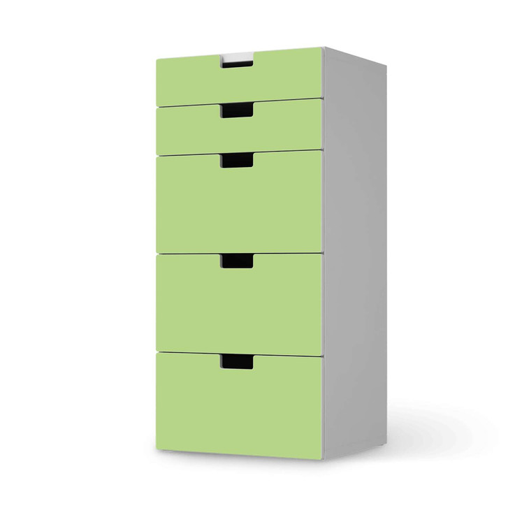Möbel Klebefolie IKEA Stuva / Malad Kommode - 5 Schubladen - Hellgrün Light - CR114104