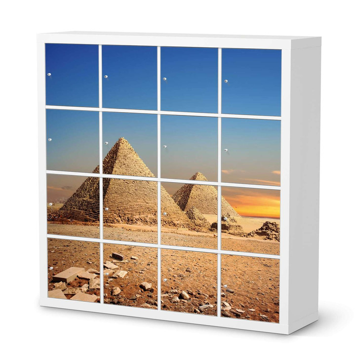 Möbelfolie IKEA Kallax Regal 16 Türen - Pyramids - CR115256