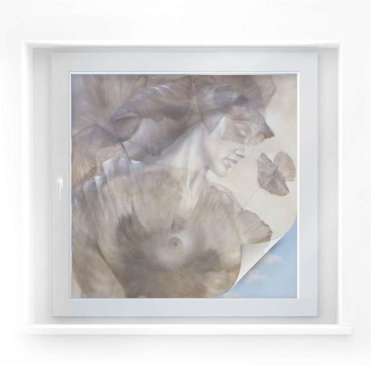 Sichtschutzfolie Schmucker - Mohn und Akt - WA176665