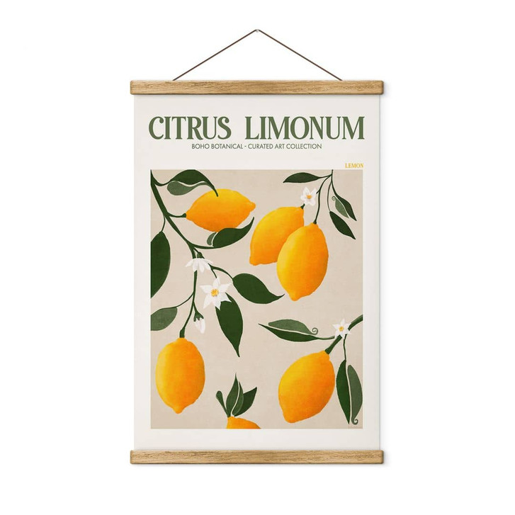 Stoffbild Boho Zitronenbaum - Citrus Limonum - Tunaboylu - WA417646
