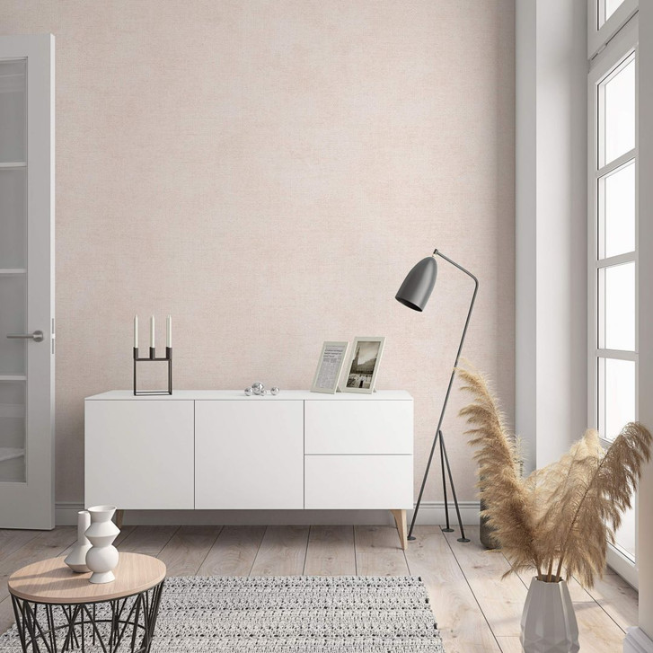 Vliestapete mit moderner einfarbiger Optik und Struktur in beige Uni - WA450327