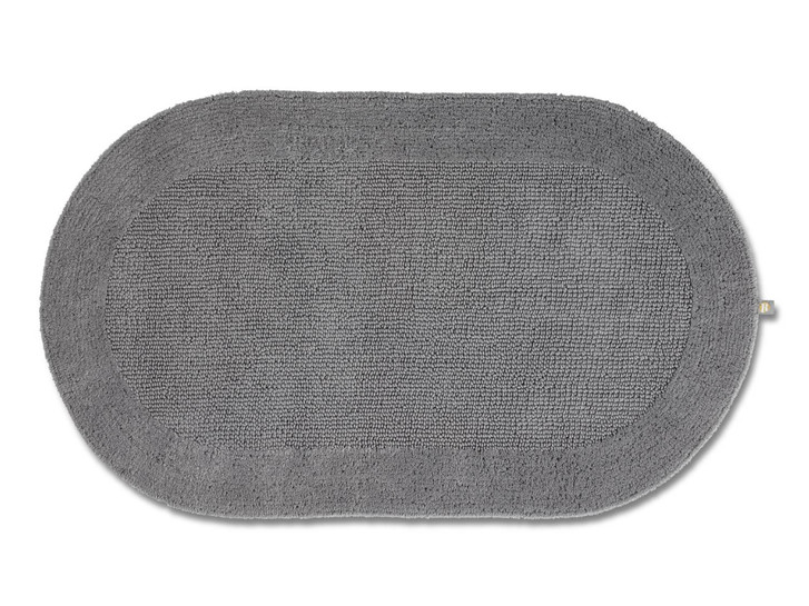Exquisit Badteppich Oval Wunschmass in Kiesel 85 - TS401012