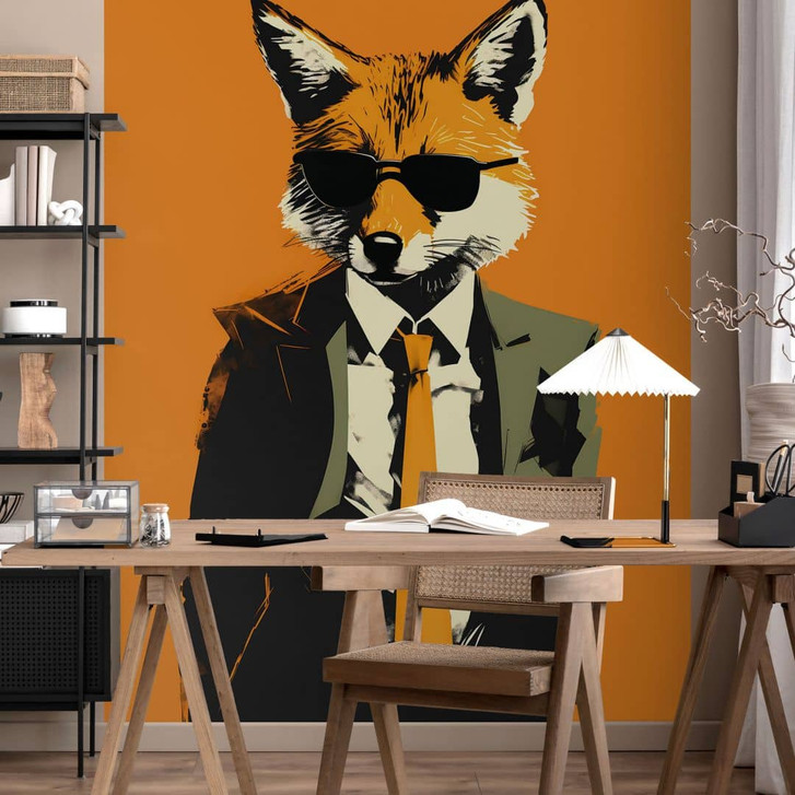 Fototapete Cooler Fuchs im Anzug - Magnusson - WA423972