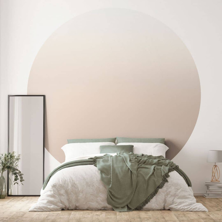 Fototapete Ombre - Cappuccino - Rund - Selbstklebend/Vlies - WA470716