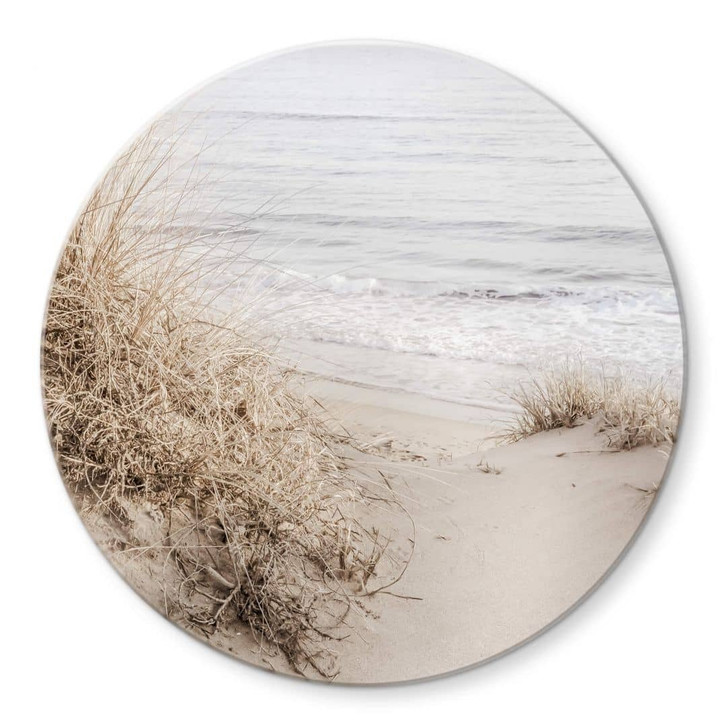Glasbild 1X Studio - Dünen am Strand - Rund - WA340597