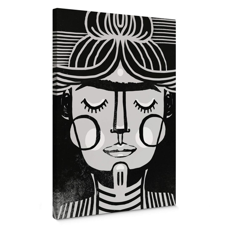 Leinwandbild Träumende Frida Illustration - Treechild - WA404112