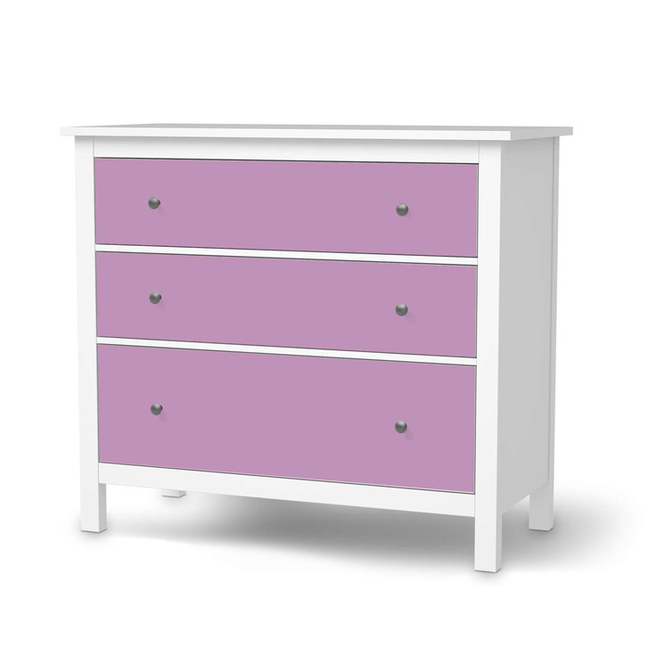 Möbelfolie IKEA Hemnes Kommode 3 Schubladen - Flieder Light - CR114717