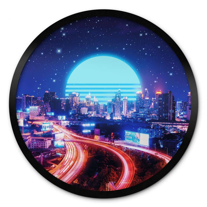 Poster Cyber City Bangkok - Takkar - Rund - WA427403