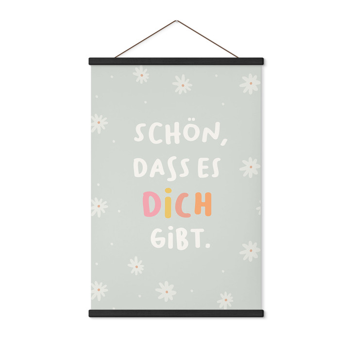 Stoffbild - Selbstliebe-Spruch 