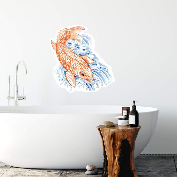 Wandsticker Miami Ink Japanischer Koi - WA201624