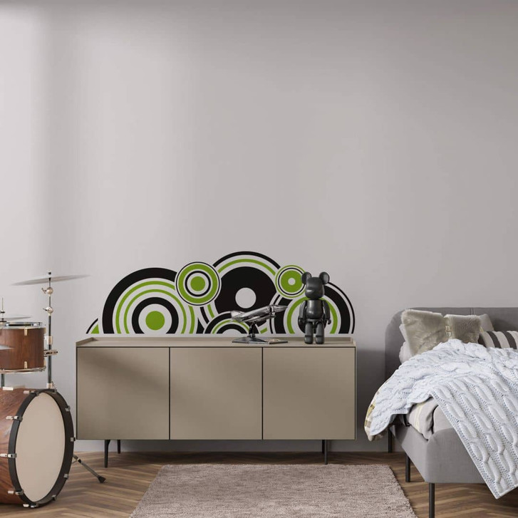 Wandsticker Retro Bogen grün - WA202199