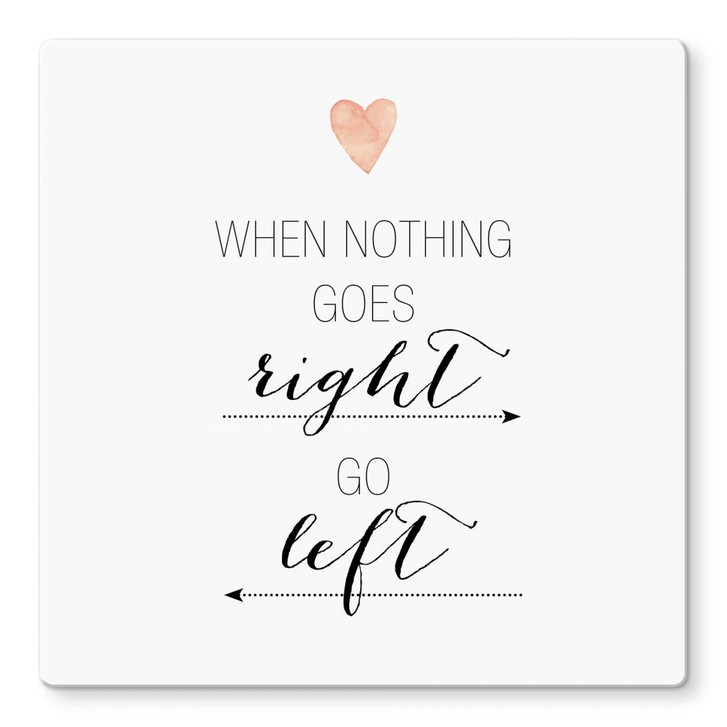 Glasbild Confetti & Cream - When nothing goes right - WA244870
