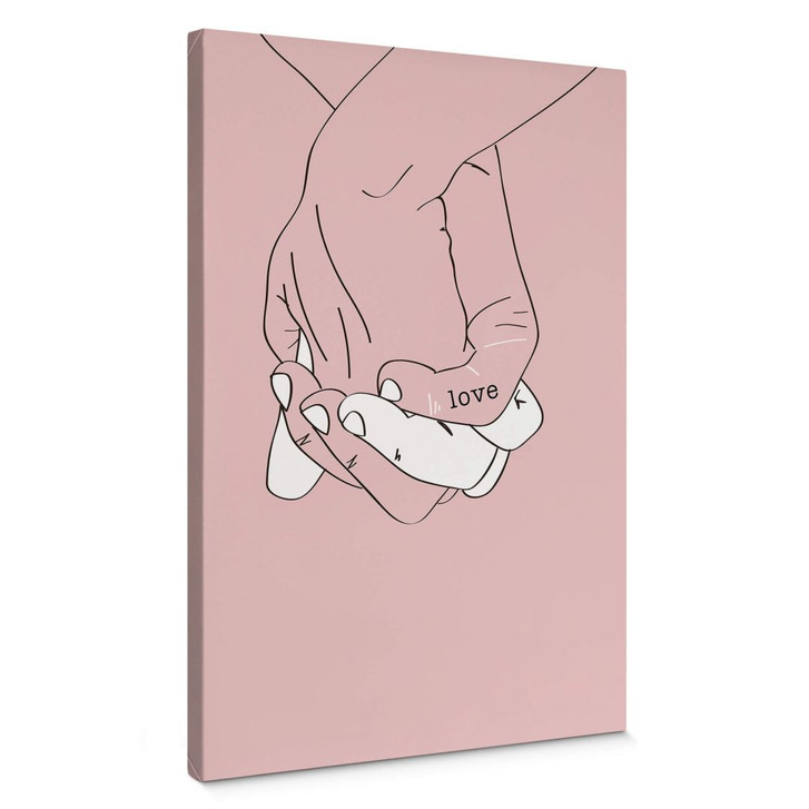 Leinwandbild Kubistika - Hand in Hand - WA367387