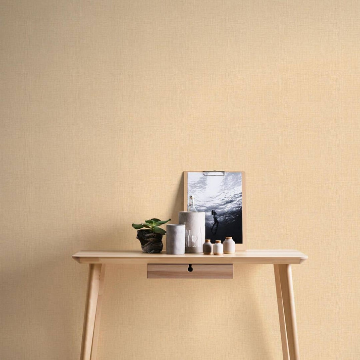 Livingwalls Unitapete Desert Lodge Vliestapete einfarbig gelb - WA335947