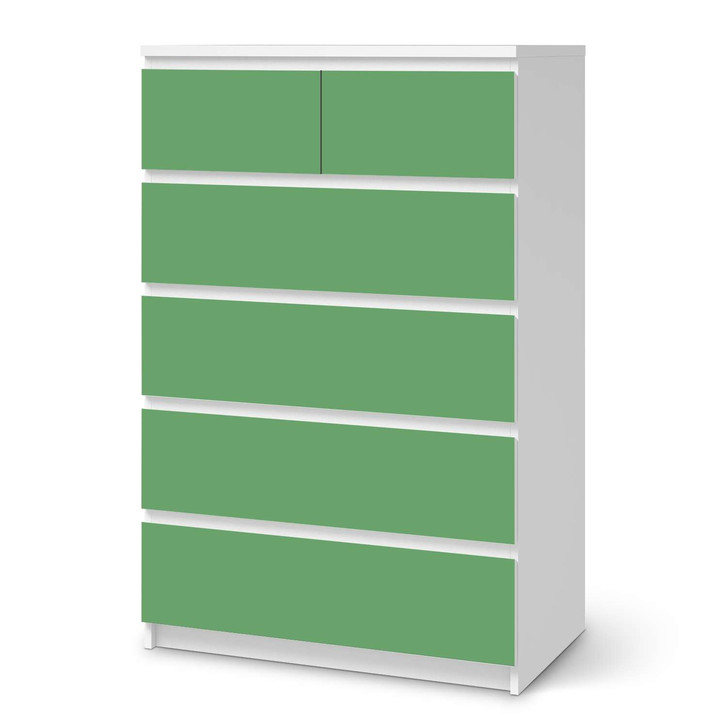 Möbel Klebefolie IKEA Malm Kommode 6 Schubladen (hoch) - Grün Light - CR113723