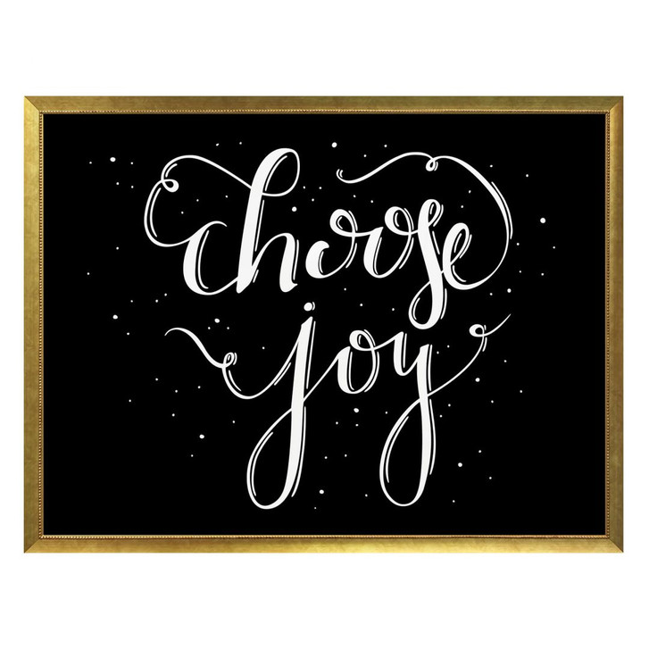 Poster Choose Joy - schwarz negativ - WA246867