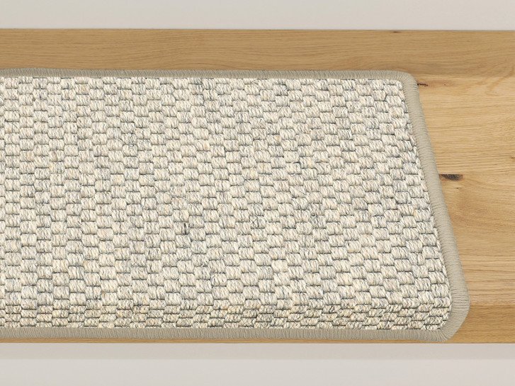 Saba Stufenmatte Rechteckig Wunschmass in Ivory - TS475402