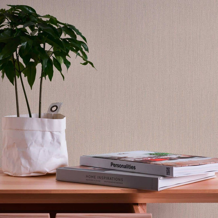 Strukturtapete Glitzer-Effekt Creme Grau - Unitapete strukturiert - Vliestapete - WA396988