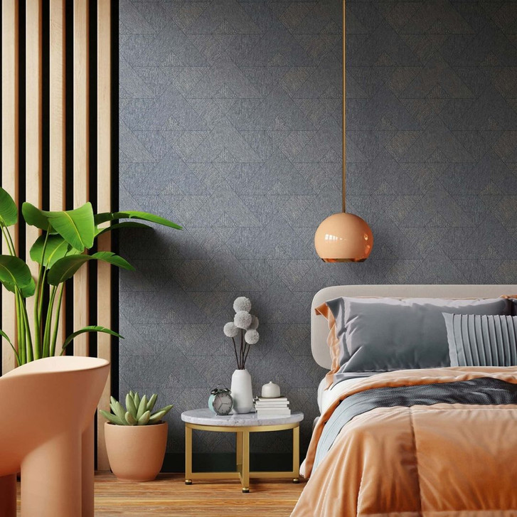 Vliestapete Dreiecke, Geometrisch Grafisch Geometrisch in Schwarz - WA483136