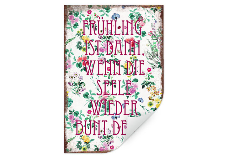 Wallprint - Frühling ist dann, wenn man wieder bunt denkt - WA180965