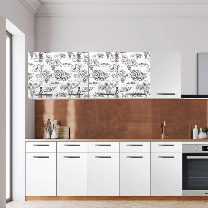 Klebefolie - Wandschrank 160cm Breite - Vineyard - CR108542