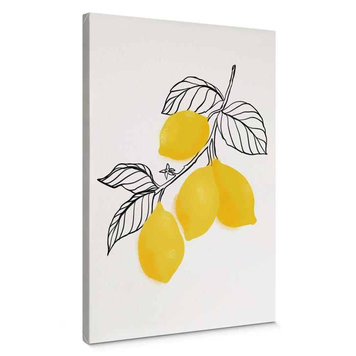 Leinwandbild Blursbyai - Illustration eines Zitronenzweiges - WA359293