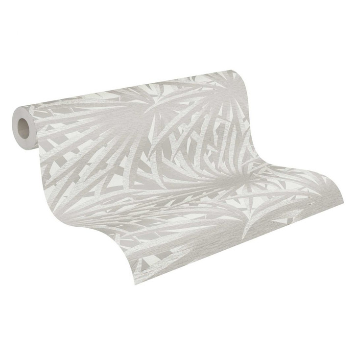 Livingwalls Vliestapete Metropolitan Stories Palmentapete Said Marrakesch grau, metallic, weiss - WA311064