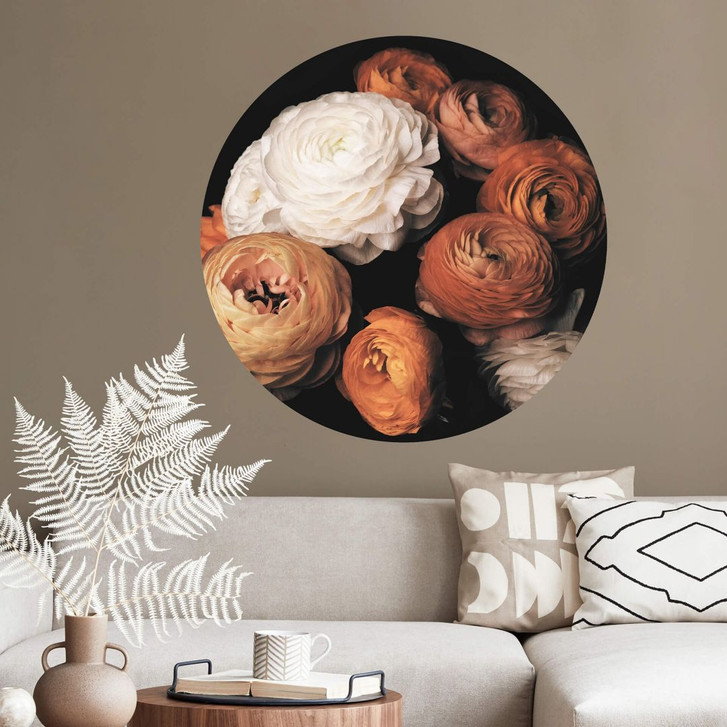 Wandtattoo FiguraNYC Photography - Ranunkeln Stillleben - Rund - WA383584