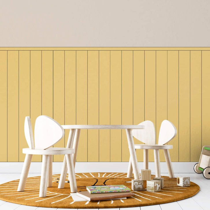 Wandpaneele Wandverkleidung selbstklebend senfgelb - WA429737