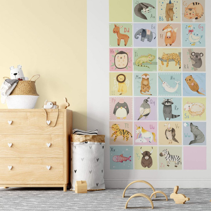 Fototapete Loske - Tierisches Alphabet - Englisch - WA306139