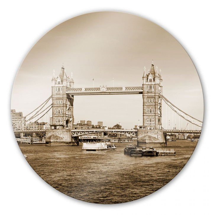 Glasbild Tower Bridge - rund - WA128536